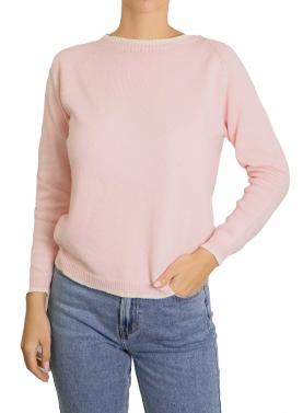 Maglioncino con bordi con contrasto di colore in cotone 